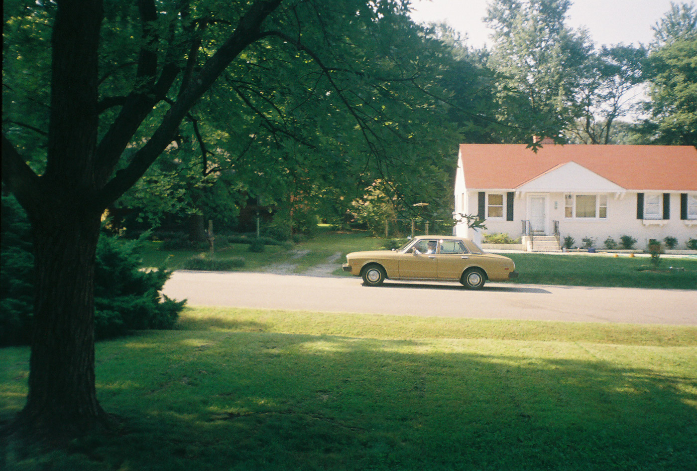 Dad driving the Cressida to work, circa March 2006