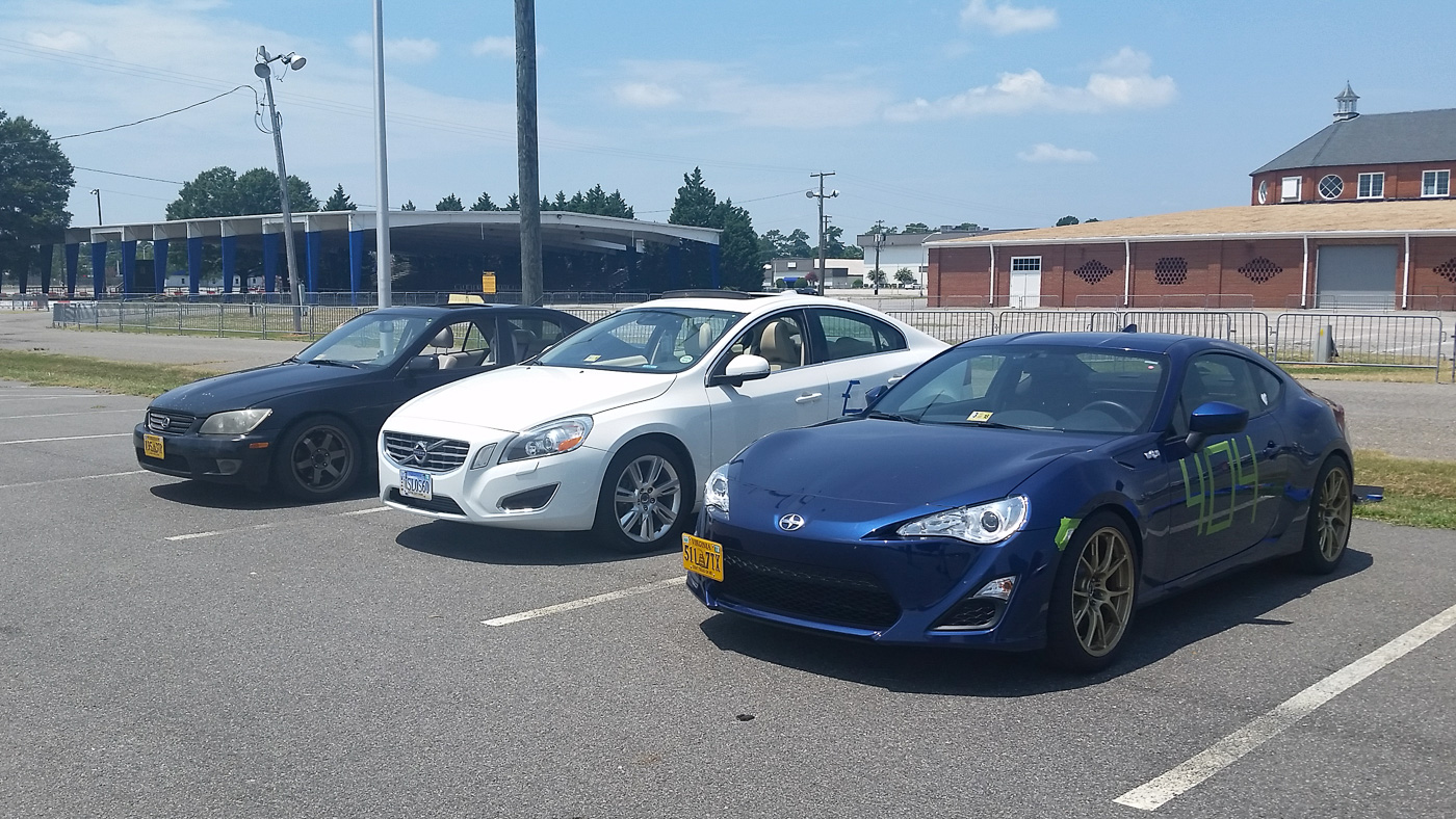 David, Matt, and I paddocked at Autocross